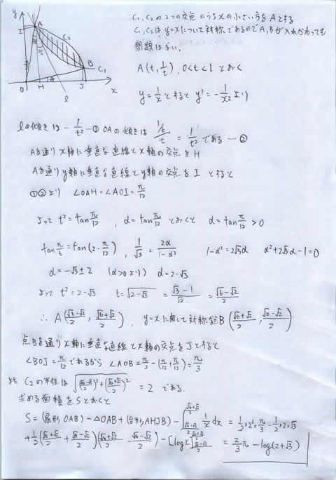 京大入試理系数学微分積分