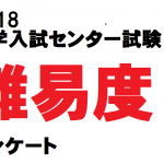 2018年センター試験難易度アンケート