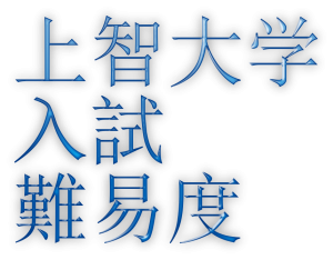 2020年上智大学難易度アンケート