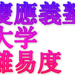 2020年慶應義塾大学入試難易度