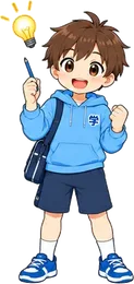 ひらめいたまなぶくん