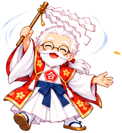 ごへいを振る五角丸