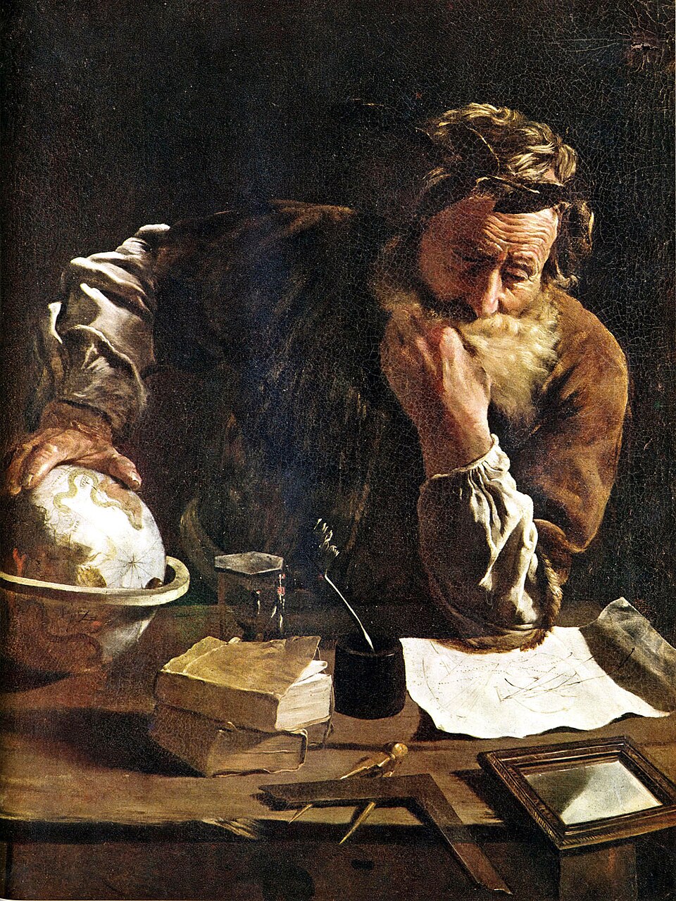 アルキメデスを描いた絵（ドメニコ・フェッティ、1620年）