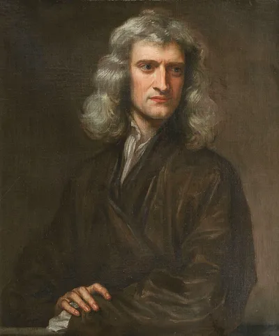 ニュートンの肖像画（1689年、ネラー画）