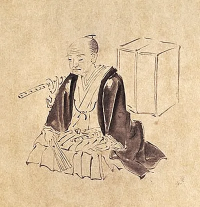 関孝和をえがいたとされる墨絵(後世のもの)